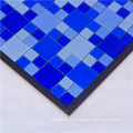 Vente chaude mélangé bleu mosaïque de verre cristal pour carreaux de mur de piscine